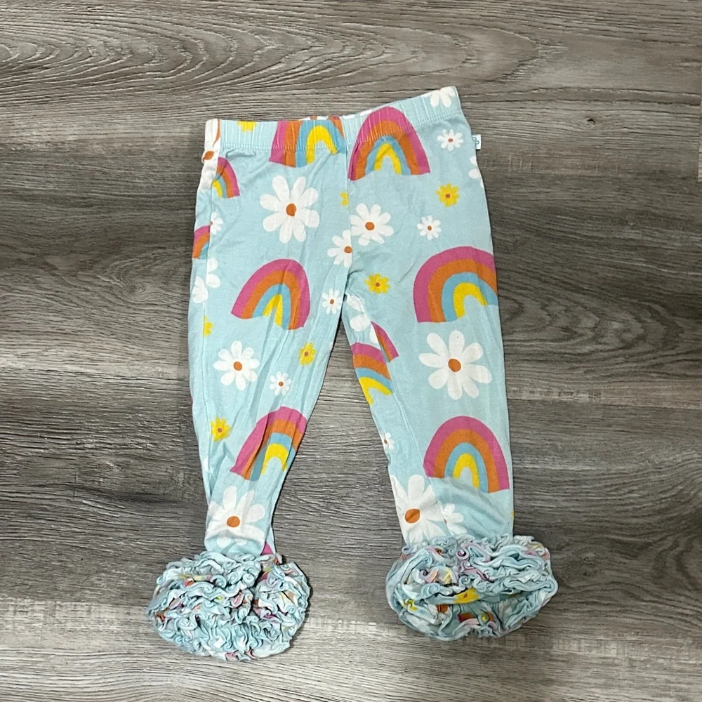 Posh Peanut‎ Pastel Rainbow Baby Leggings